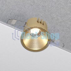 25071/LED 15W 4000K / светильник встраиваемый светодиодный / латунь