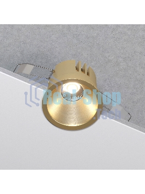 25071/LED 15W 4000K / светильник встраиваемый светодиодный / латунь