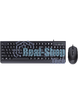 Комплект клавиатура+мышь Acer OCC400 проводной, USB, 2000 DPI, черный