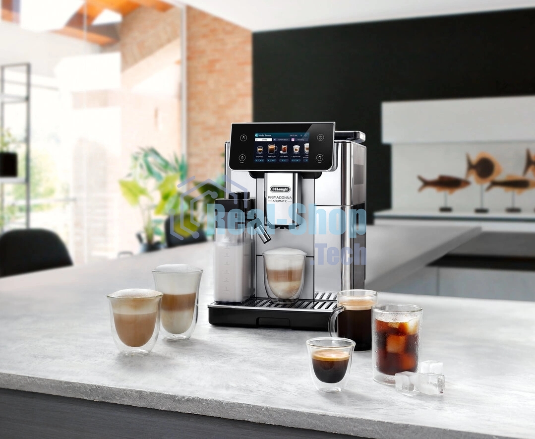 Кофемашина DeLonghi ECAM630.55.SSM 1450Вт черный/серебристый