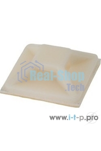 Площадка самоклеящаяся Rexant 25х25 мм, белая, упаковка 100 шт.