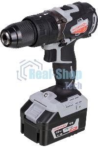 Дрель-шуруповерт аккумуляторная ИНТЕРСКОЛ ДАУ-13/18В, Аккумуляторный, 18В, Ударный, Кейс