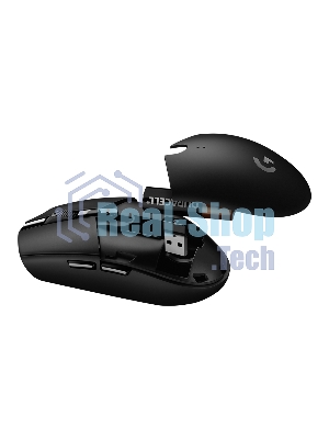 Мышь беспроводная Logitech G305 Lightspeed черный, 12000 dpi, радиоканал, USB, кнопки - 6