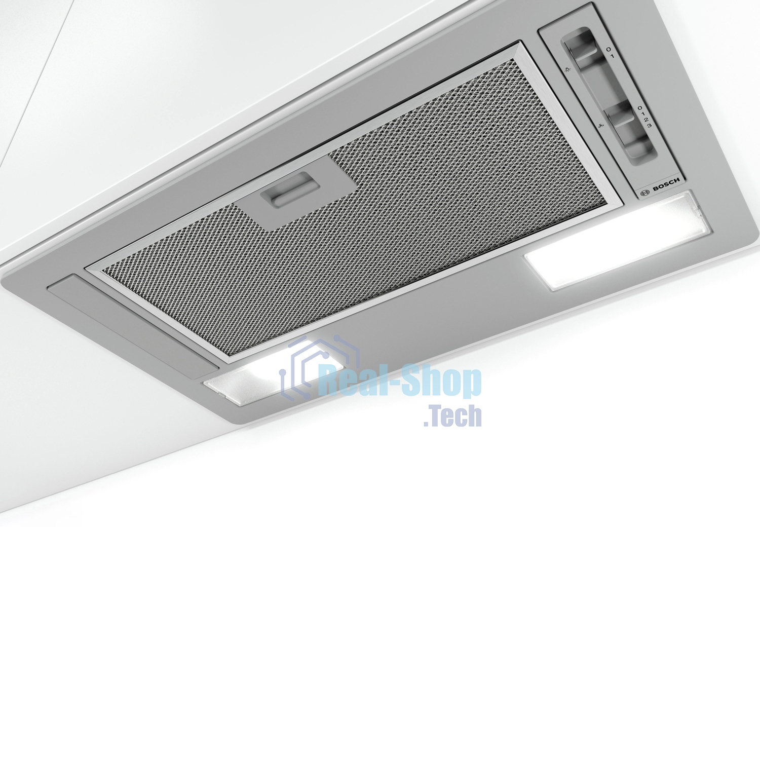 Вытяжка встраиваемая Bosch DLN52AA70 нержавеющая сталь, 53.4 см, 302 куб. м/ч, 65 дБ