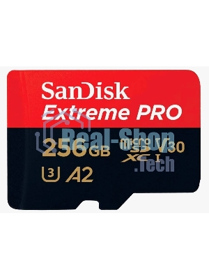 Флеш карта microSD 256Gb SanDisk microSDXC Class 10 UHS-I A2 C10 V30 U3 Extreme 190MB/s