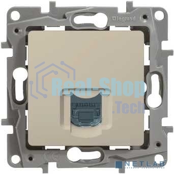 Розетка компьютерная RJ45 кат. 5 UTP, сл. кость ETIKA