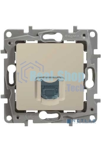 Розетка компьютерная RJ45 кат. 5 UTP, сл. кость ETIKA