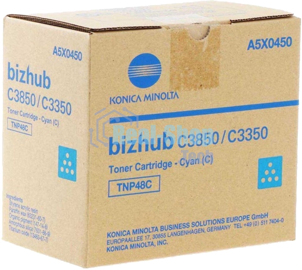 Тонер-картридж Konica-Minolta bizhub C3350/C3850 синий TNP-48C