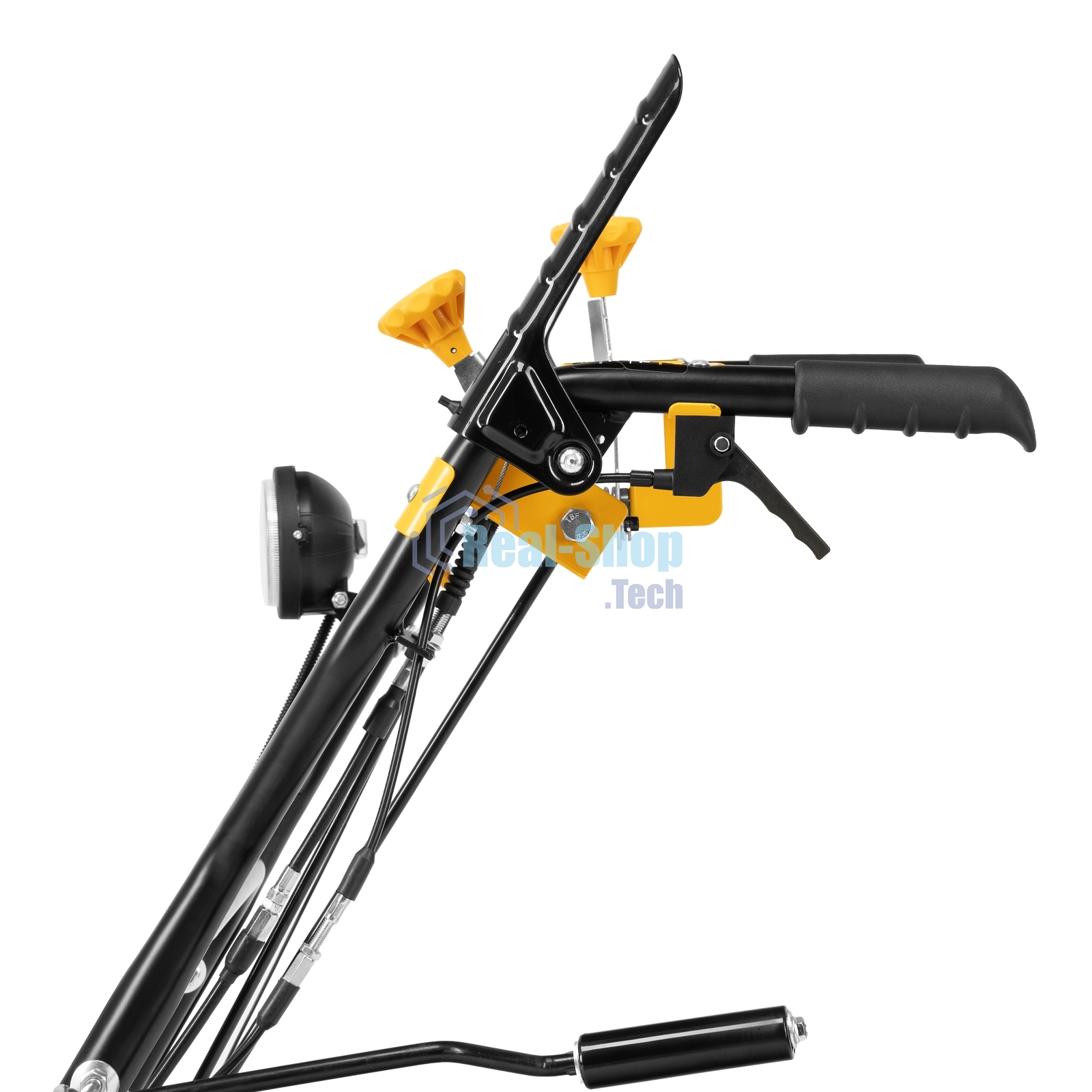 Гибридная снегоуборочная машина с функц. подметания Denzel SWB-800, 212 сс, руч. старт, 2 насадки