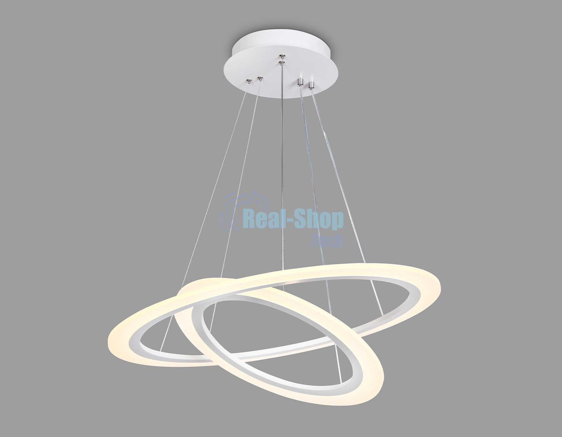 Светильник Ambrella light FA4355/2 WH белый 78W 3000K/4200K/6400K D580*670 (ПДУ РАДИО 2.4G)