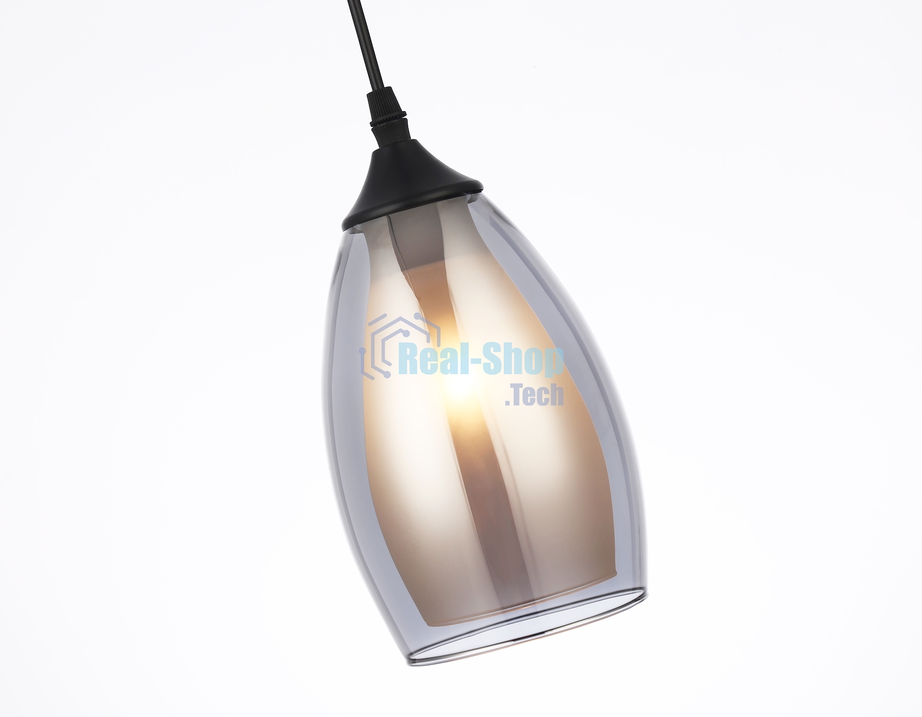 Светильник Ambrella light TR3537/3 BK/SM/FR черный/дымчатый/белый матовый E27/3 max 40W 640*120*820