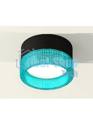 Светильник Ambrella Light XS8102033 SBK/BL черный песок/голубой GX53 (C8102, N8488)
