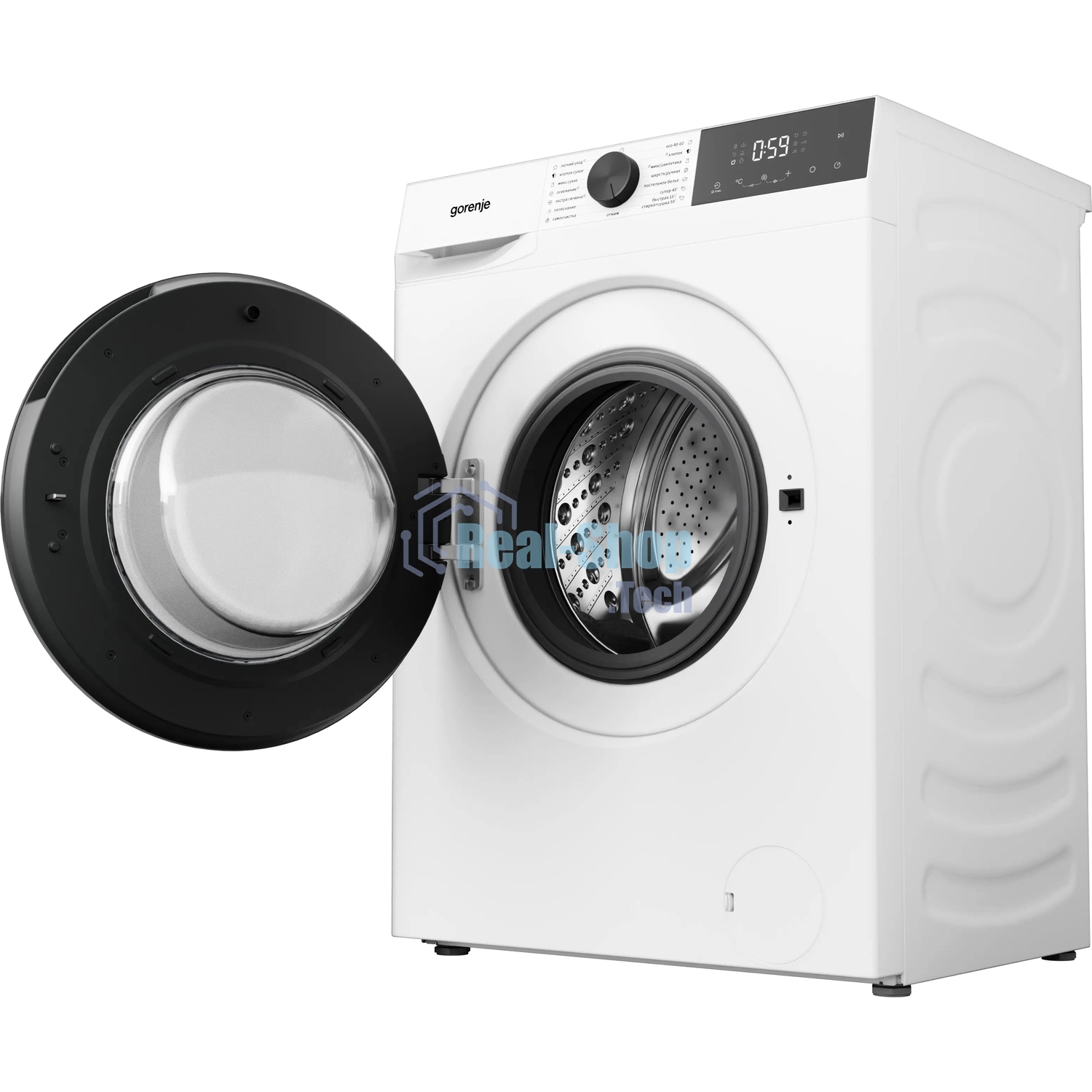 Стиральная машина Gorenje WDG2P854A3C2/C, белая, загрузка фронтальная 8 кг, 1400 об/мин, класс A