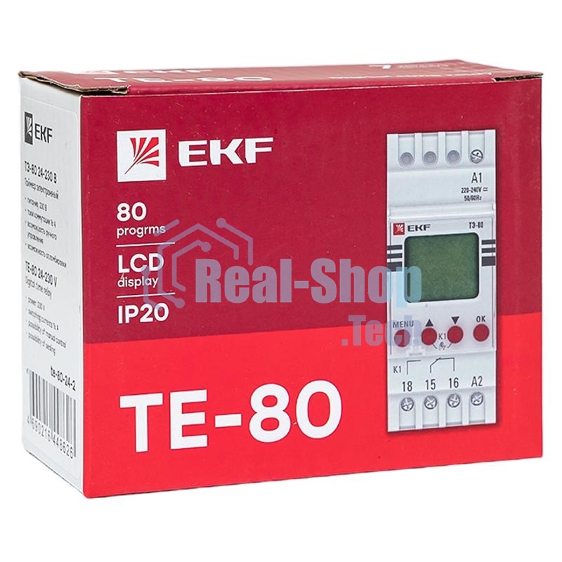 Таймер электронный двухканальный ТЭ-80 24-230В EKF