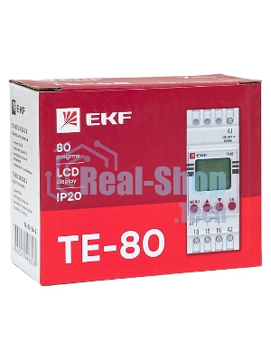 Таймер электронный двухканальный ТЭ-80 24-230В EKF