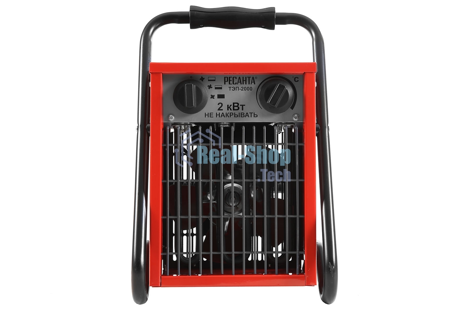 Тепловые пушки Ресанта ТЭП-2000 67/1/1 Тепловая электрическая пушкаквадратная, 220В, 650/1300/2000 Вт, 4,7 кг