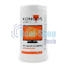 Салфетки для ЖК-экранов в банке KBF-100ECO, 100 шт.