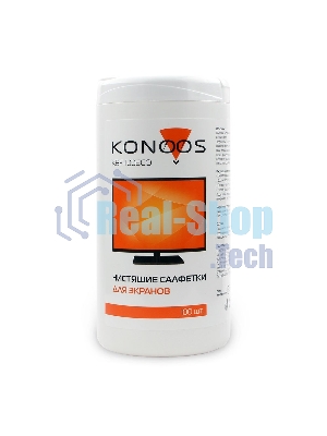 Салфетки для ЖК-экранов в банке KBF-100ECO, 100 шт.