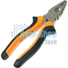 Плоскогубцы ВИХРЬ 180мм.,никелированные,двухкомпонентные рукоятки