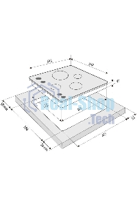 Газовая варочная панель Krona PARTITA 60 IX