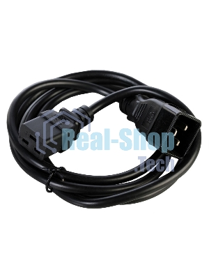Шнур питания Rem R-16-CORD-C19-S-1.8 C19-Schuko проводник.:3x1.5мм2 1.8м 250В 16А (упак.:1шт) черный