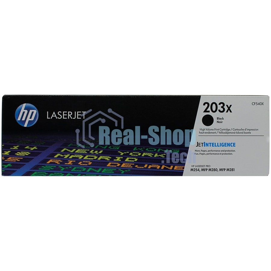 Картридж лазерный HP CF540X (HP 203X) черный для HP LaserJet M254/M280/M281 3200 страниц.