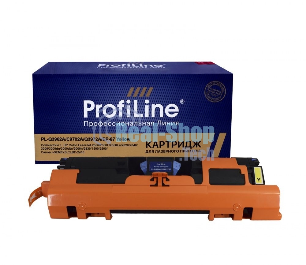 Картридж лазерный ProfiLine PL-Q3962A/C9702A/Q3972/EP-87 для принтеров HP Color LaserJet 1500/2500/2550/2820/2840 Series Canon LBP-2410/LBP-5200/ImageClass MF8180C Yellow 4000 копий ProfiLine
