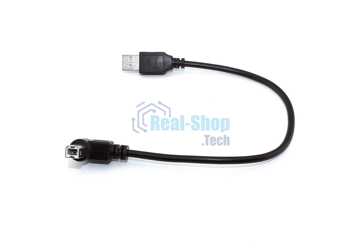 Кабель USB 2.0 на USB-B угол вправо 0,3 м