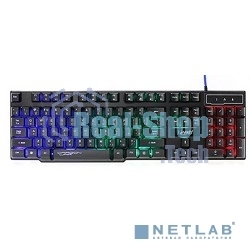 Клавиатура проводная Qumo Unicorn K01, 104 клавиш мультимедиа, встроенная радужная подсветка