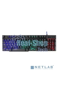 Клавиатура проводная Qumo Unicorn K01, 104 клавиш мультимедиа, встроенная радужная подсветка