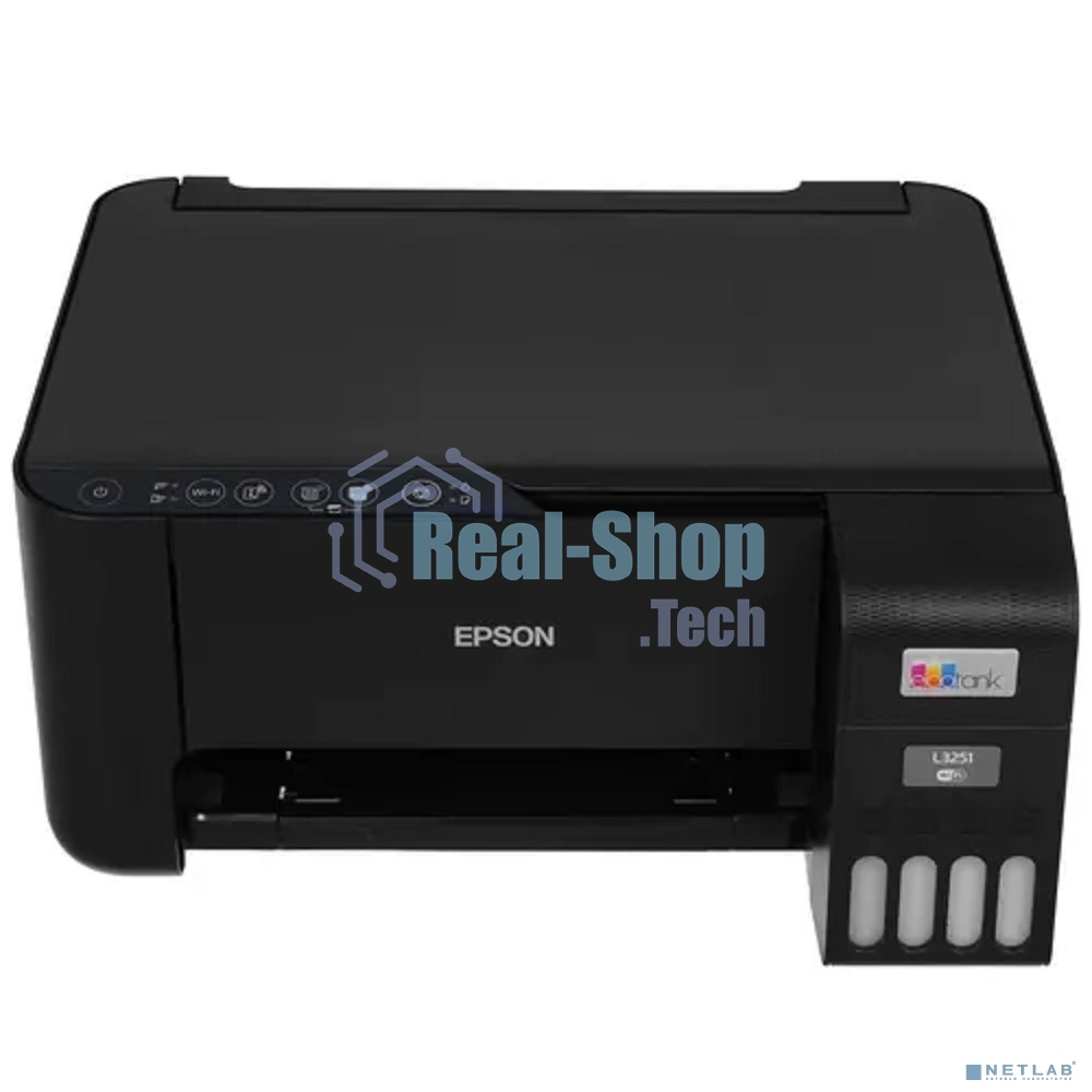 МФУ струйное Epson EcoTank L3251 (C11CJ67419/C11CJ67302/C11CJ67518), A4, цветное, печ. до 33 стр/мин. (ч/б) до 15 стр/мин. (цвет), скан. до 5 стр/мин., 5760 x 1440 dpi (печать) 1200x2400dpi (скан.), USB, Wi-Fi