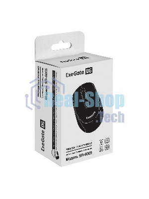 Мышь беспроводная ExeGate Professional Standard SR-9005 черный, 1200 dpi, радиоканал, USB, кнопки - 4
