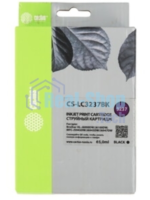 Картридж струйный Cactus CS-LC3237BK черный (65 мл) для Brother HL-J6000DW/J6100DW