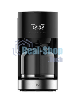 Кофеварка капельнаяBQ CM1001 черный-стальной, исп. кофе -молотый, 1.5 л, 900 Вт.