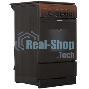 Плита газовая Gefest CG 50M04 K83 коричневый, конфорок 4 газовых, духовка 42 л, 50 см x 85 см x 57 см