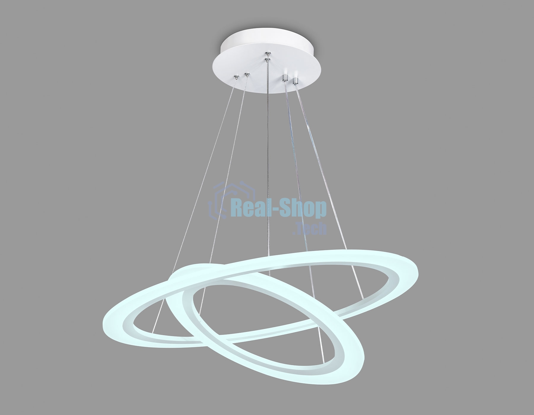 Светильник Ambrella light FA4355/2 WH белый 78W 3000K/4200K/6400K D580*670 (ПДУ РАДИО 2.4G)