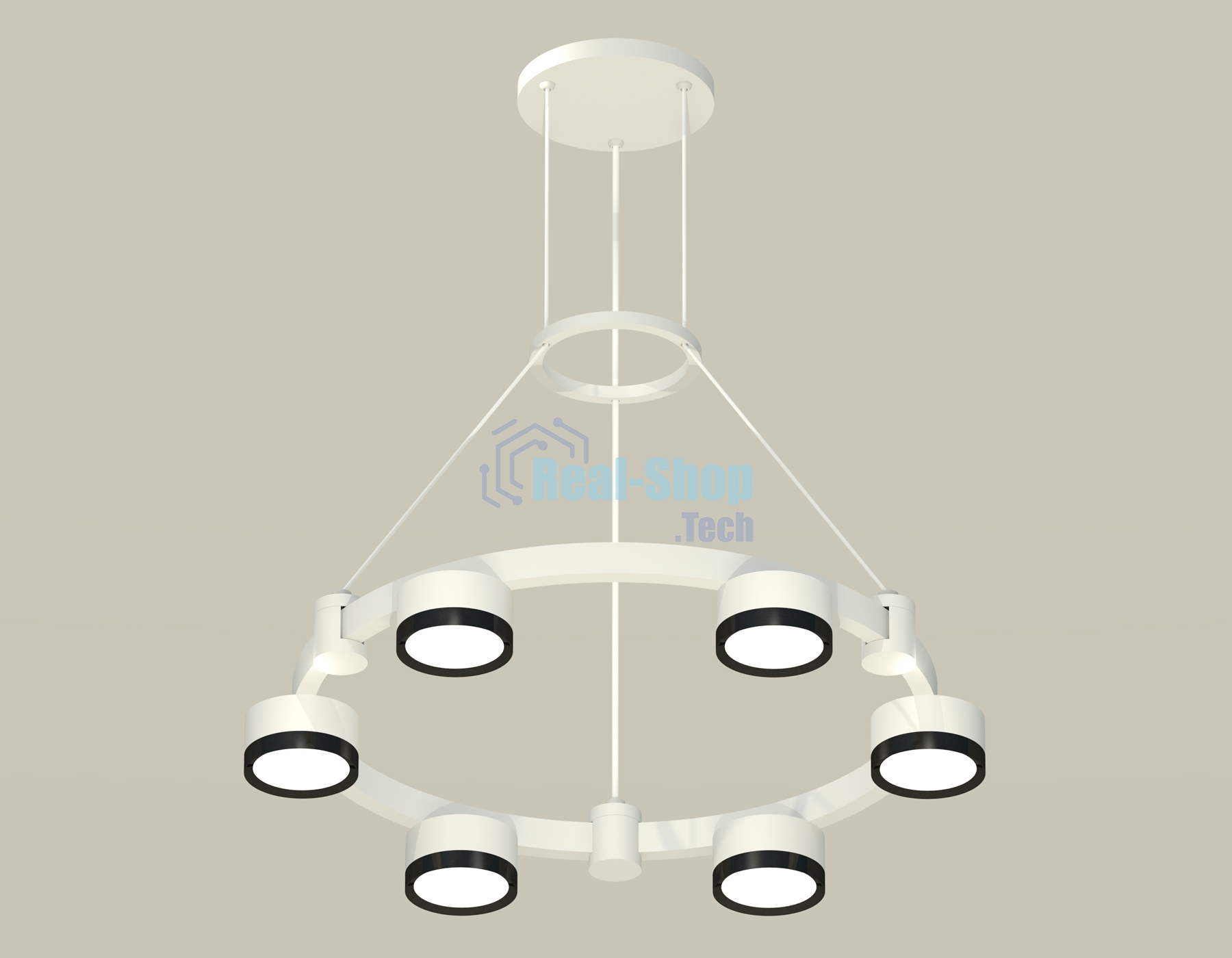 Светильник Ambrella light XR92031101/6 SWH/PBK белый песок/черный полированный GX53 (A9203, C9231, N8113)