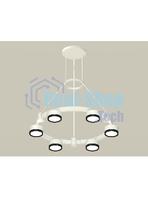 Светильник Ambrella light XR92031101/6 SWH/PBK белый песок/черный полированный GX53 (A9203, C9231, N8113)