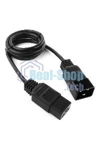 Кабель питания для UPC Gembird/Cablexpert, 1.5м, С19 - C20, 16А, черный, с заземлением(PC-189-C19)