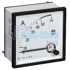 Амперметр Э47 72х72мм 50А кл. точн. 1.5 ИЭК IPA10-6-0050-E