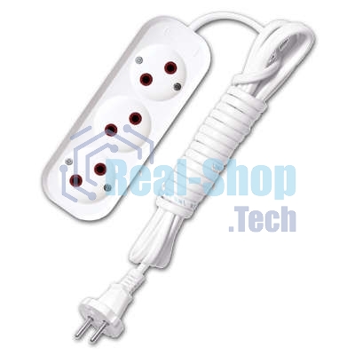 Удлинитель 3х3 м без заземл. 6А IP20 У6-639 ШВВП 2х0.75 UNIVersal 9631933