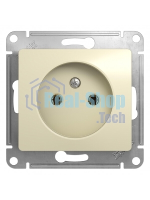 Механизм розетки 1-м СП Glossa 16А IP20 без заземл. беж. SchE GSL000241