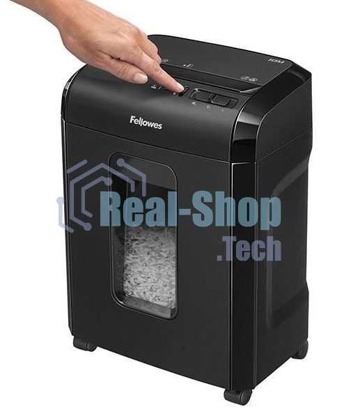 Шредер Fellowes Powershred 10M FS-4630601 DIN P-5, 2х15мм, 10лст., 19лтр., Safety Lock, с микрорезкой