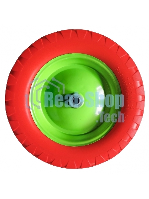 Колесо полиуретановое Сибртех 4.80/4-8, длина оси 90мм, подшипник 12мм