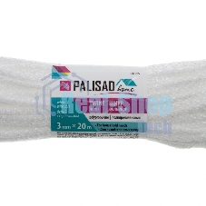 Шнур бельевой полипропиленовый с сердечником, 3 мм, L 20 м, белый, HomePalisad