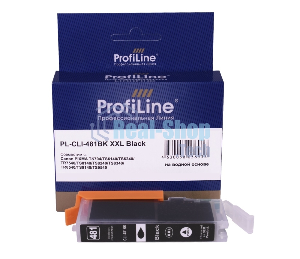 Картридж струйный ProfiLine PL-CLI-481BK XXL для принтеров Canon PIXMA TS6140/TS6240/TR7540/TS8140/TS8240/TR8540/TS9140 с чернилами Black