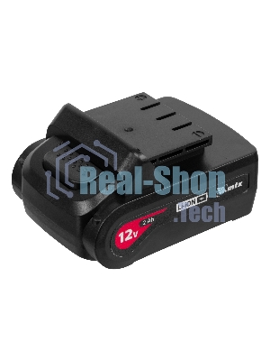 Дрель-шуруповерт MTX MCDL-12-02, 12 В, 2 Ач, 20 Нм, щеточный