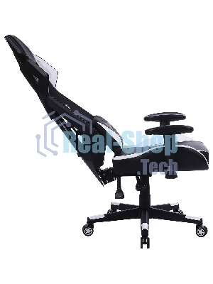 Кресло Cactus CS-CHR-090BLW черный, экокожа