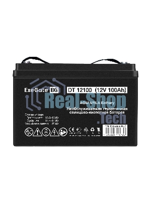 Аккумуляторная батарея ExeGate DT 12100 (12V 100Ah, под болт М6)