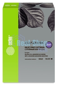Картридж струйный Cactus CS-LC3237BK черный (65 мл) для Brother HL-J6000DW/J6100DW